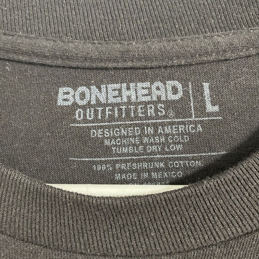 Bone Head Outfitters Turkey Hunting Graphic Tee Shirt Men's L Black 100% Cotton - Picture 4 of 7
